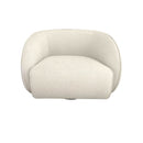 BUTACA GIRATORIA EN TELA BEIGE