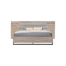 CAMA QUEEN "8349A"+2 MESITAS DE NOCHE - 3PCS