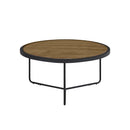 MESA DE CENTRO EN ACABADO DE MADERA