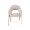 SILLA DE COMEDOR EN TELA BEIGE