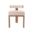 SILLA DE COMEDOR EN TELA BEIGE