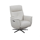 BUTACA RECLINABLE ELECTRICA CON FRENTE DE PIEL GRIS