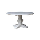 MESA REDONDA EN MADERA BLANCA
