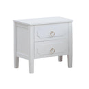 CAMA TWIN "MARIANA" + 1 MESITA DE NOCHE CREMA - 2PCS