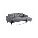 SOFA CAMA EN TELA GRIS