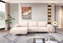 SOFA SECCIONAL ESTACIONARIO EN TELA BEIGE