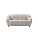 SOFA ESTACIONARIO DE 2 ASIENTOS EN TELA BEIGE