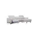 SOFA SECCIONAL RECLINABLE ELECTRICO EN TELA GRIS