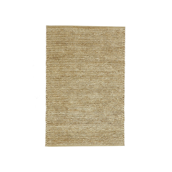 JUTE AND JUTE SHUTTLE WEAVE DURRIE WITH HAMMING