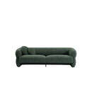 SOFA ESTACIONARIO DE CUATRO ASIENTOS EN TELA VERDE