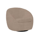 BUTACA GIRATORIA EN TELA CAMEL
