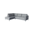 SOFA SECCIONAL ESTACIONARIO IZQUIERDO EN TELA GRIS