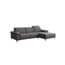 SOFA SECCIONAL ESTACIONARIO EN TELA GRIS