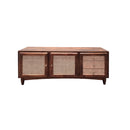 CREDENZA ACABADO DE MADERA Y PAJILLA