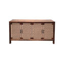 CREDENZA ACABADO DE MADERA Y PAJILLA