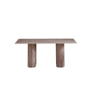 MESA DE COMEDOR TOPE DE MARMOL ARTIFICIAL Y BASE MDF LAMINADA DE MARMOL