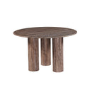MESA DE COMEDOR TOPE DE MARMOL ARTIFICIAL Y BASE MDF LAMINADA DE MARMOL