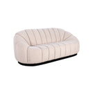 SOFA ESTACIONARIO DE 3 ASIENTOS EN TELA BEIGE