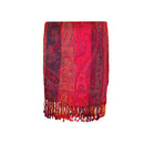THROW RED JACQ