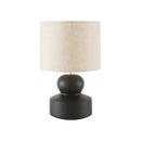 LAMPARA DE MESA CON BASE BLANCO CON NEGRO
