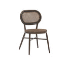 SILLA DE EXTERIOR SIENA ESTILO RATAN MARRON