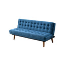 SOFA ESTACIONARIO EN TELA AZUL