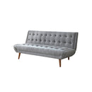 SOFA ESTACIONARIO EN TELA GRIS