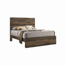 CAMA KING BAILEY EN ACABADO DE MADERA MARRON