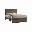 CAMA QUEEN BAILEY EN ACABADO DE MADERA MARRON