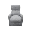 BUTACA RECLINABLE EN TELA GRIS CON SISTEMA ELECTRICO