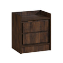 MESA DE NOCHE ACABADO EN MADERA MARRON