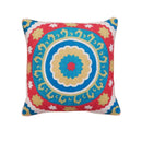 HAND EMBROIDERED WOOLEN CUSHION MULTI 20X20