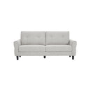 SOFA ESTACIONARIO DE DOS ASIENTOS EN TELA BEIGE
