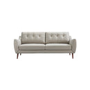 SOFA ESTACIONARIO DE 3 ASIENTOS EN TELA BEIGE