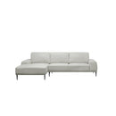 SOFA SECCIONAL ESTACIONARIO EN TELA CREMA