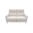 SOFA RECLINABLE ELECTRICO DE 2 ASIENTOS EN TELA COLOR GRIS CLARO