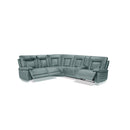 SOFA SECCIONAL RECLINABLE CON SISTEMA ELECTRICO EN COLOR GRIS