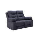 SOFA ESTACIONARIO DE 2 ASIENTOS EN TELA GRIS