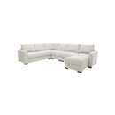 SOFA SECCIONAL ESTACIONARIO IZQUIERDO EN TELA CREMA