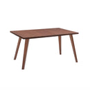 MESA DE COMEDOR RECTANGULAR EN ACABADO DE MADERA MARRON