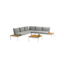 SECCIONAL LOUNGE 4PCS ,MESA DE CENTRO, BANCO DERECHO, BANCO IZQUIERDO Y ESQUINERO