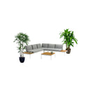 SECCIONAL LOUNGE 4PCS ,MESA DE CENTRO, BANCO DERECHO, BANCO IZQUIERDO Y ESQUINERO