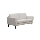 SOFA ESTACIONARIO DE 2 ASIENTOS TAPIZADO EN TELA COLOR BEIGE