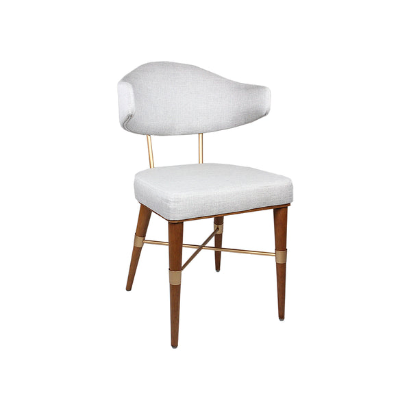 SILLA DE COMEDOR HARD TAPIZADA EN TELA 1339 PATA MARRONES