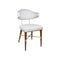 SILLA DE COMEDOR HARD TAPIZADA EN TELA 1339 PATA MARRONES