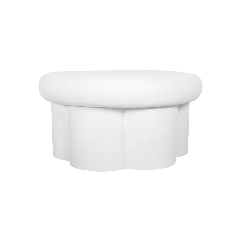 MESA DE CENTRO EN METAL BLANCA