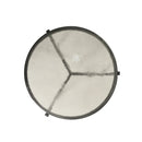 ***MESA LATERAL NEGRA CON TOPE DE VIDRIO TRANSPATENTE