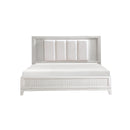 FLORENCE WHIITE KING BED, WITH LED