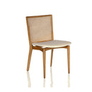 ***SILLA DE COMEDOR SKY 03 TEJIDO 1035  Y REJILLA MARRON