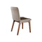 SILLA DE COMEDOR MANUELA EN TELA BEIGE  3241 Y PATAS ACABADO DE MADERA